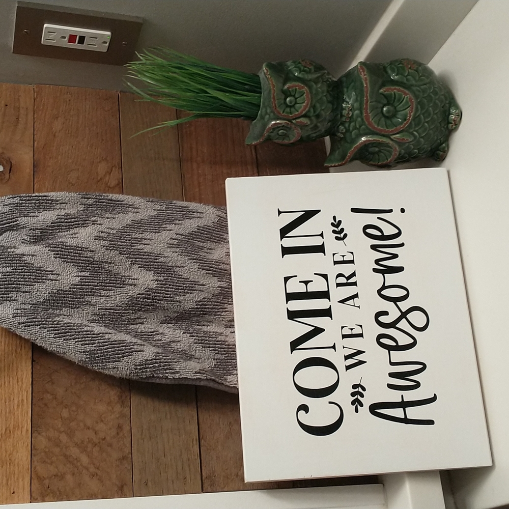 Home decor/sign "come in we are awesome " - Picture 5 of 5